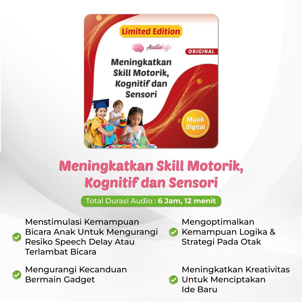 DVD Audiolyfe Stimulasi Otak Untuk Atasi Berbagai Masalah Anak