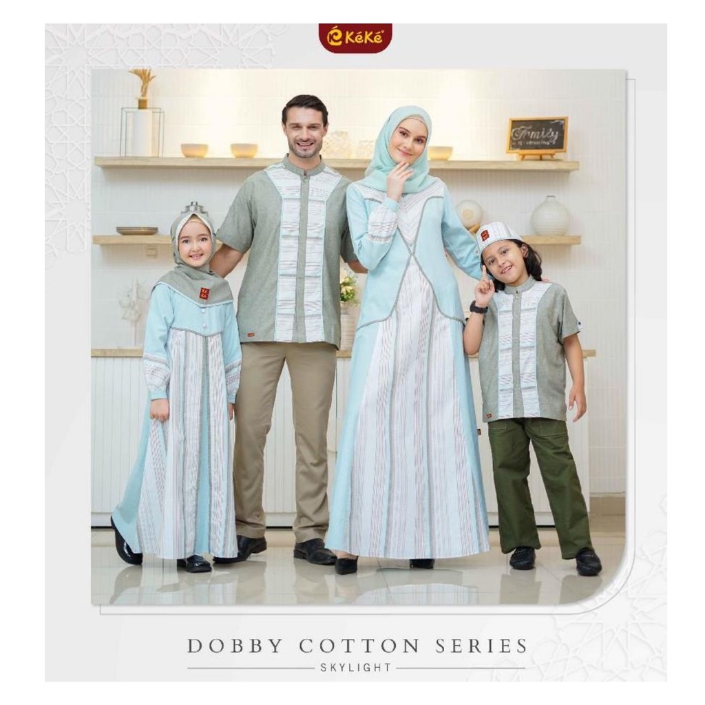 [FAMILY COUPLE] GAMIS DAN KOKO MODEL TERBARU COUPLE KELUARGA LEBARAN KEKE // DOBBY COTTON SERIES // 