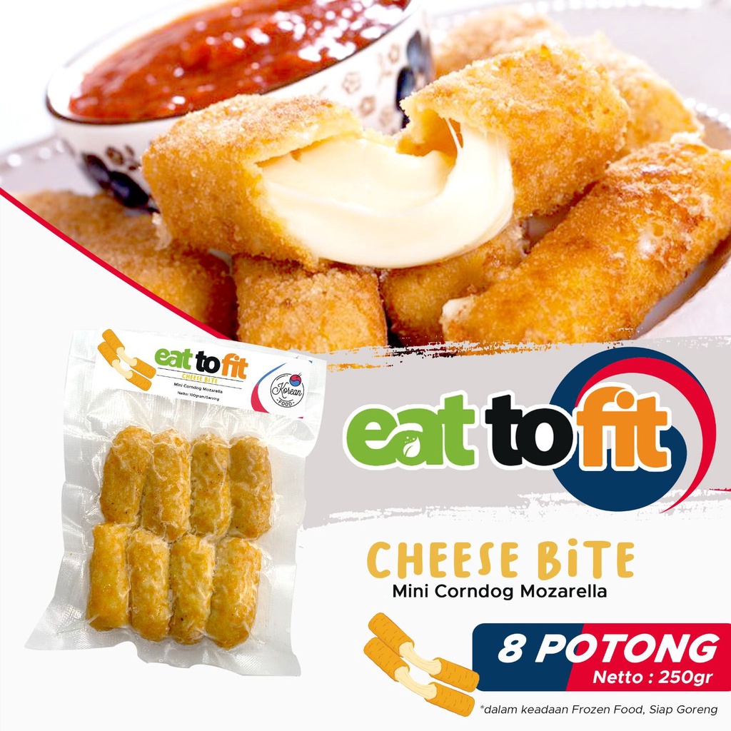 FROZEN FOOD CAMILAN KOREAN FOOD CHEESE BITE MINI CORNDOG EAT TO FIT - 8pcs