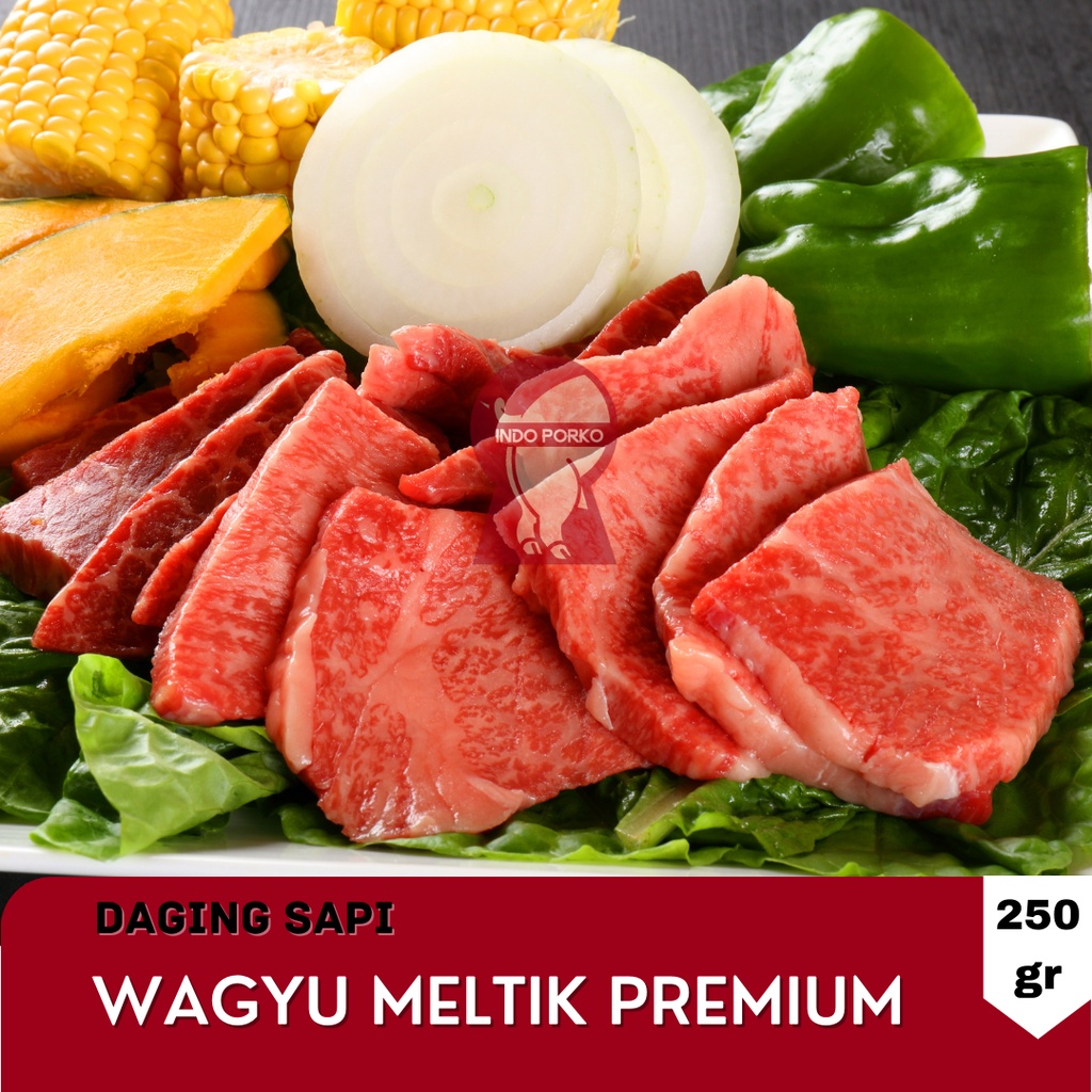 

Yakiniku Beef Wagyu Premium Meltik 250 gr