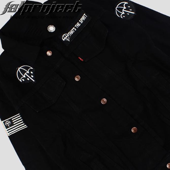 JAKET JEANS PRIA JAKET DENIM PRIA FASHIONNABLE BLACK BMTH - 017