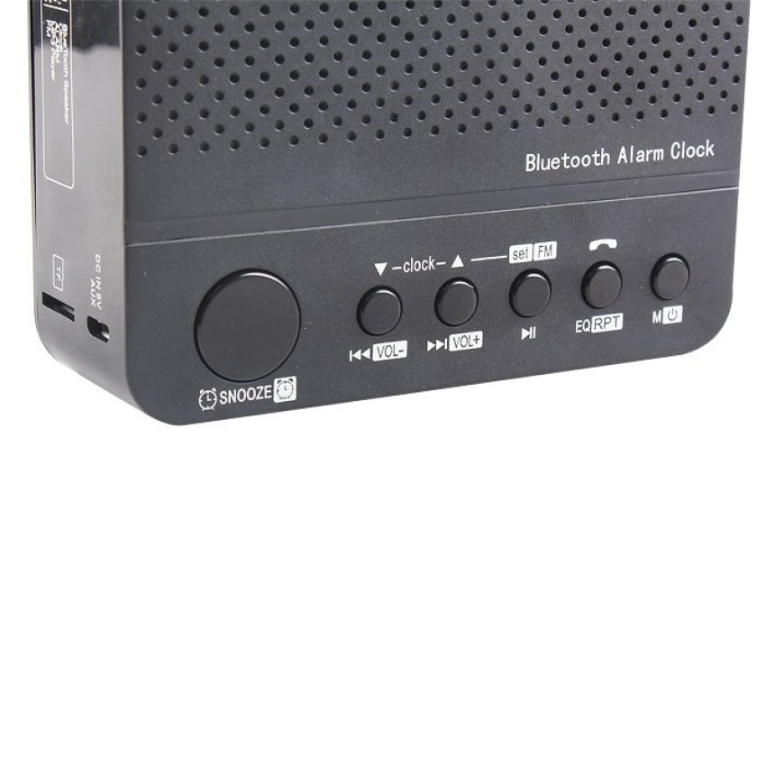 CUCI GUDANG Jam Alarm Digital Dengan Speaker Bluetooth KD66 LED FM Radio Jam Meja Kamar Weker Waker