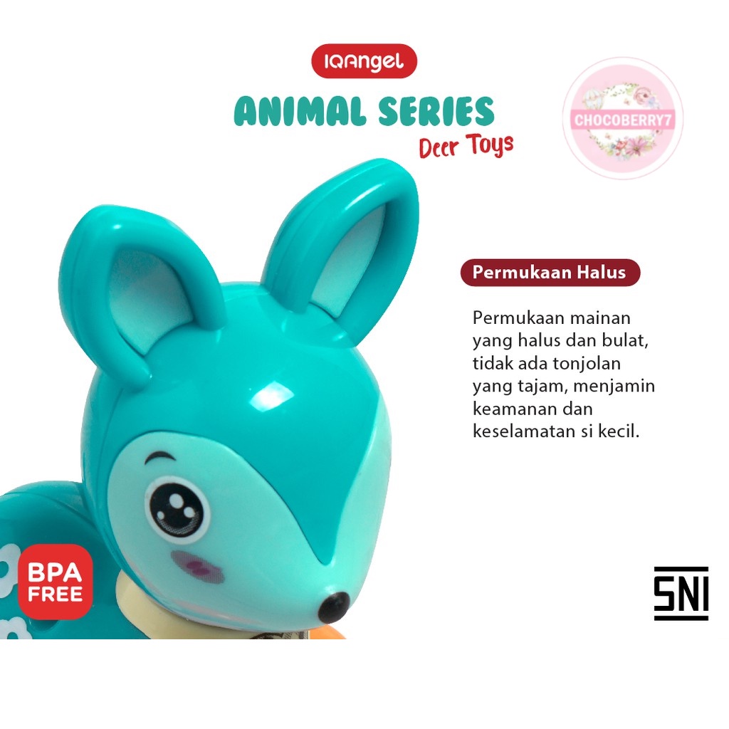 IQAngel Deer Toys IQ636/ Mainan Bayi Edukatif / Mainan Motorik / Mainan Rusa Anak