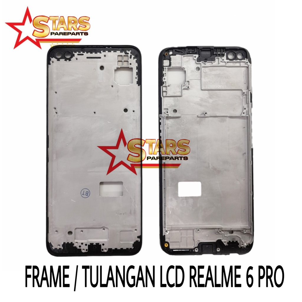 FRAME LCD / TULANGAN LCD / TATAKAN TENGAH LCD / BEZZEL MIDDEL REALME 6 PRO COPOTAN MULUS