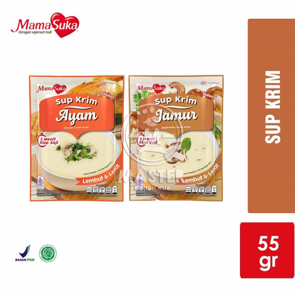 

Mamasuka Sup Krim / Sup Krim Jamur / Sup Krim Ayam / Sup Instan [55 gr]