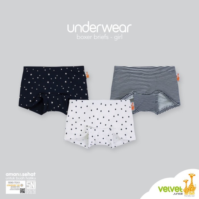 Velvet Junior GIRLS Underwear - PRINT MONOSTRIPES