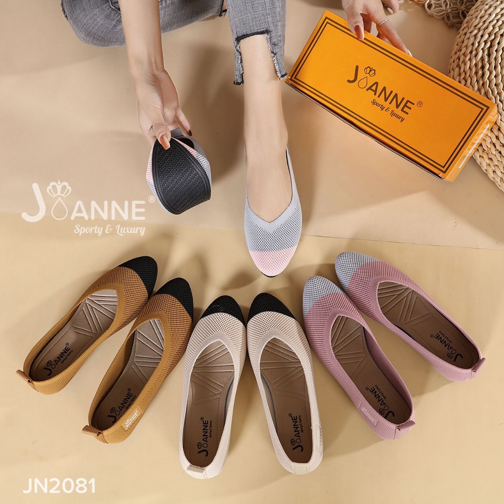 JJ JOANNE FlyKnit Flat Shoes # JN2081