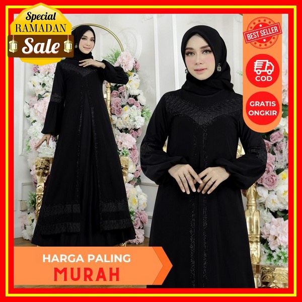 Baju Gamis Elegan Wanita Casual Import Premium Jumbo Gsmis Cewek Model Terbaru Terbaru 2022 Pesta Ko