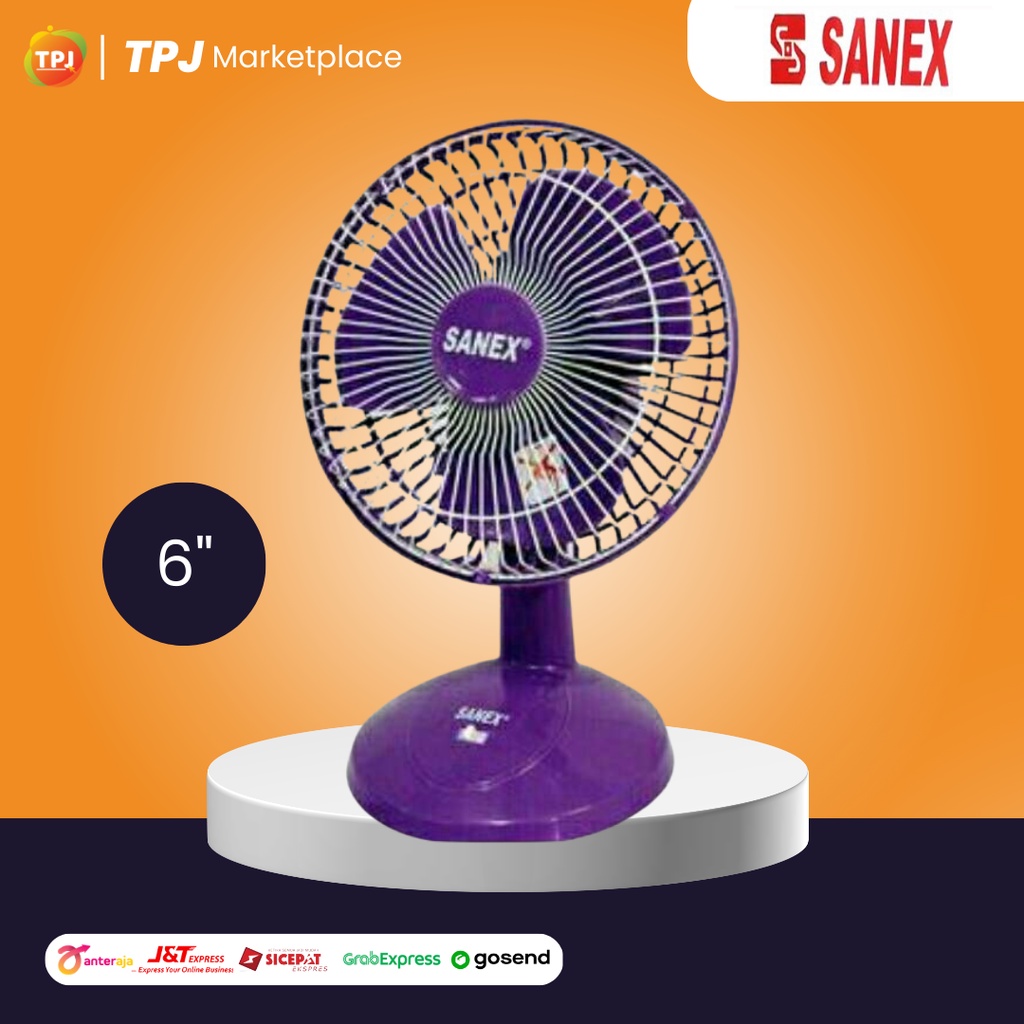 KIPAS ANGIN SANEX 6 INCH / KIPAS ANGIN MEJA