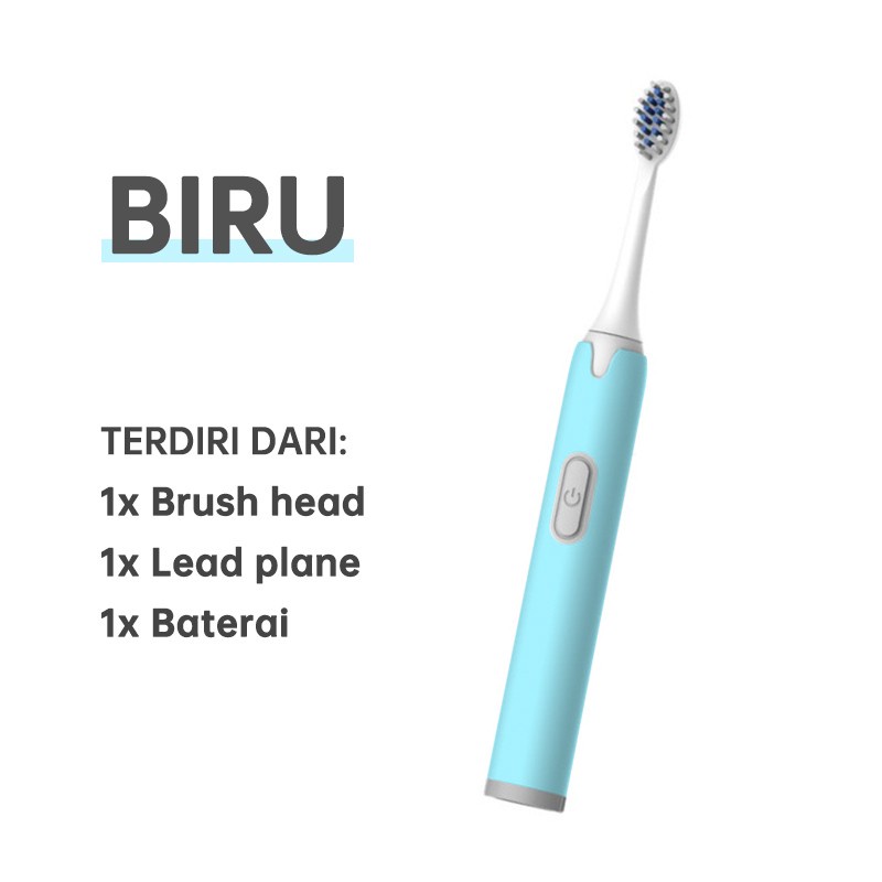 Sikat Gigi Elektrik Sikat Gigi Electric Toothbrush Dengan Batrei