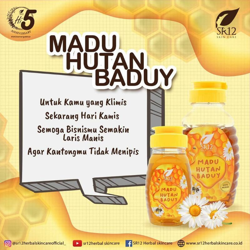 

Madu Hutan Badui SR12 madu murni 100℅