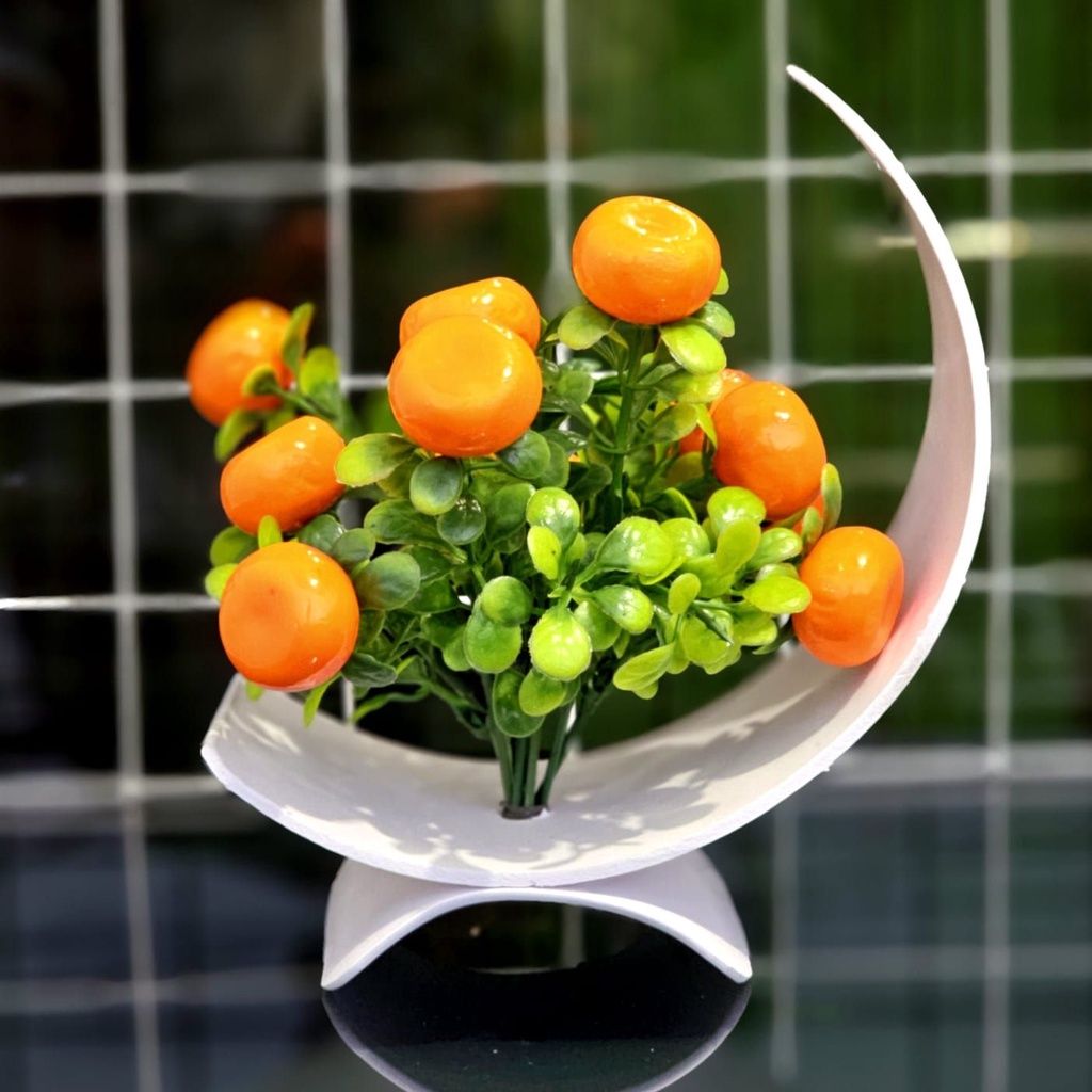 Tanaman Hiasan Mini Pajangan Ruangan Tamu Bunga Artifisial Bunga Hias Meja Tamu Bunga Pajangan Meja 