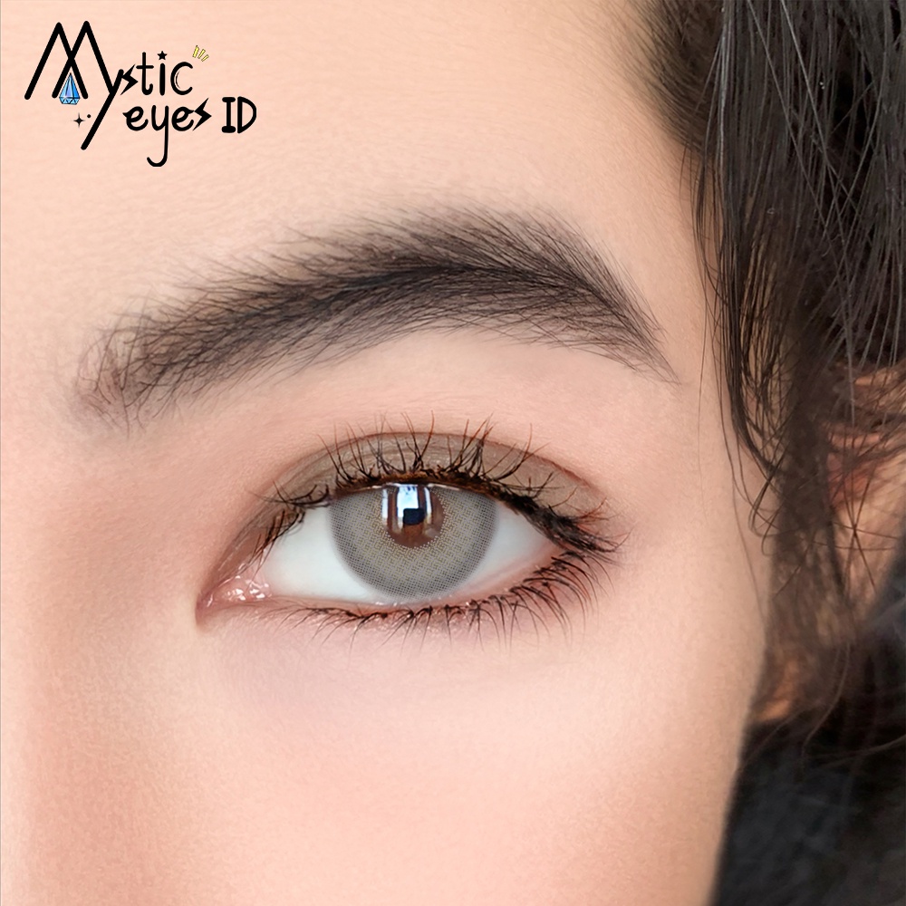 [✅COD] MYSTICEYES SOFTLENS BEESWAX SERI SKY GREY COLOR CONTACT LENS 14.2MM