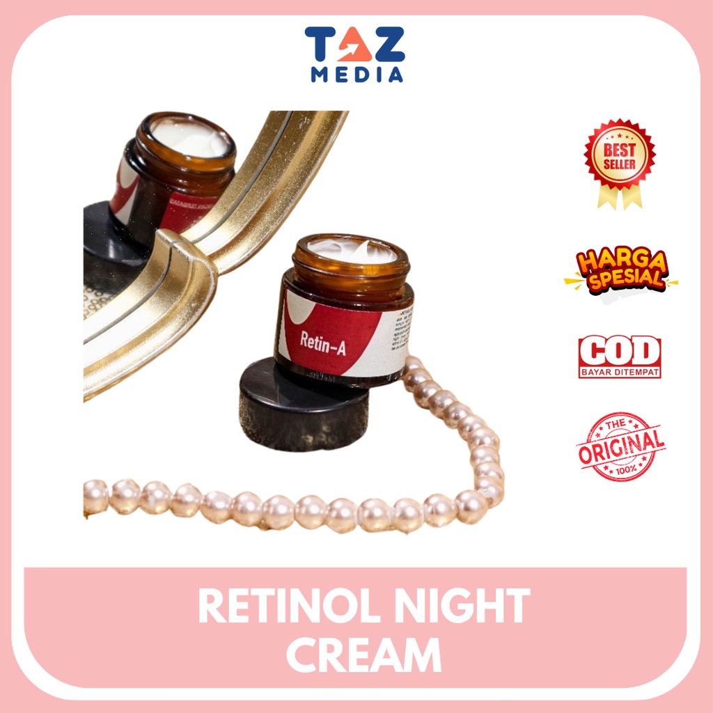 [Ready STOK]  [WAJIB KONSULTASI]  ORIGINAL RETINOL NIGHT CREAM || NIGHT CREAM WHITENING RETINOL 3%/U