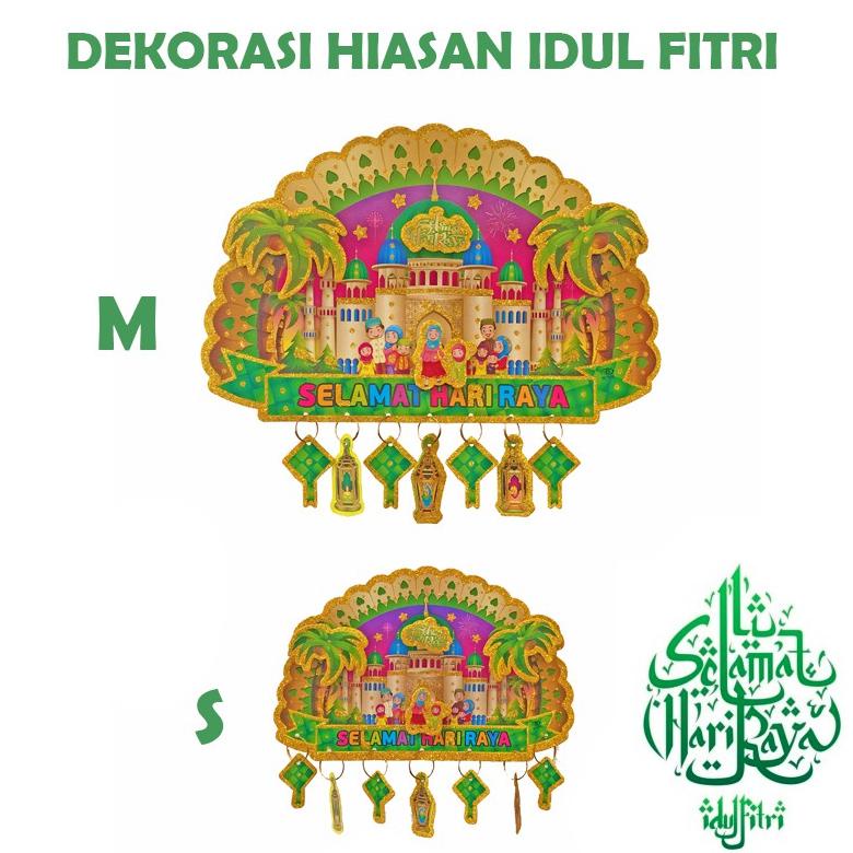 

HIASAN LEBARAN DEKORASI HARI RAYA IDUL FITRI GLITTER UKURAN M 5607 .