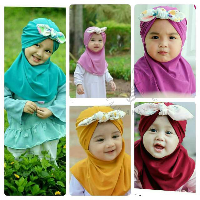 Hijab  Kerudung Bayi Pita Kelinci - 022.4679