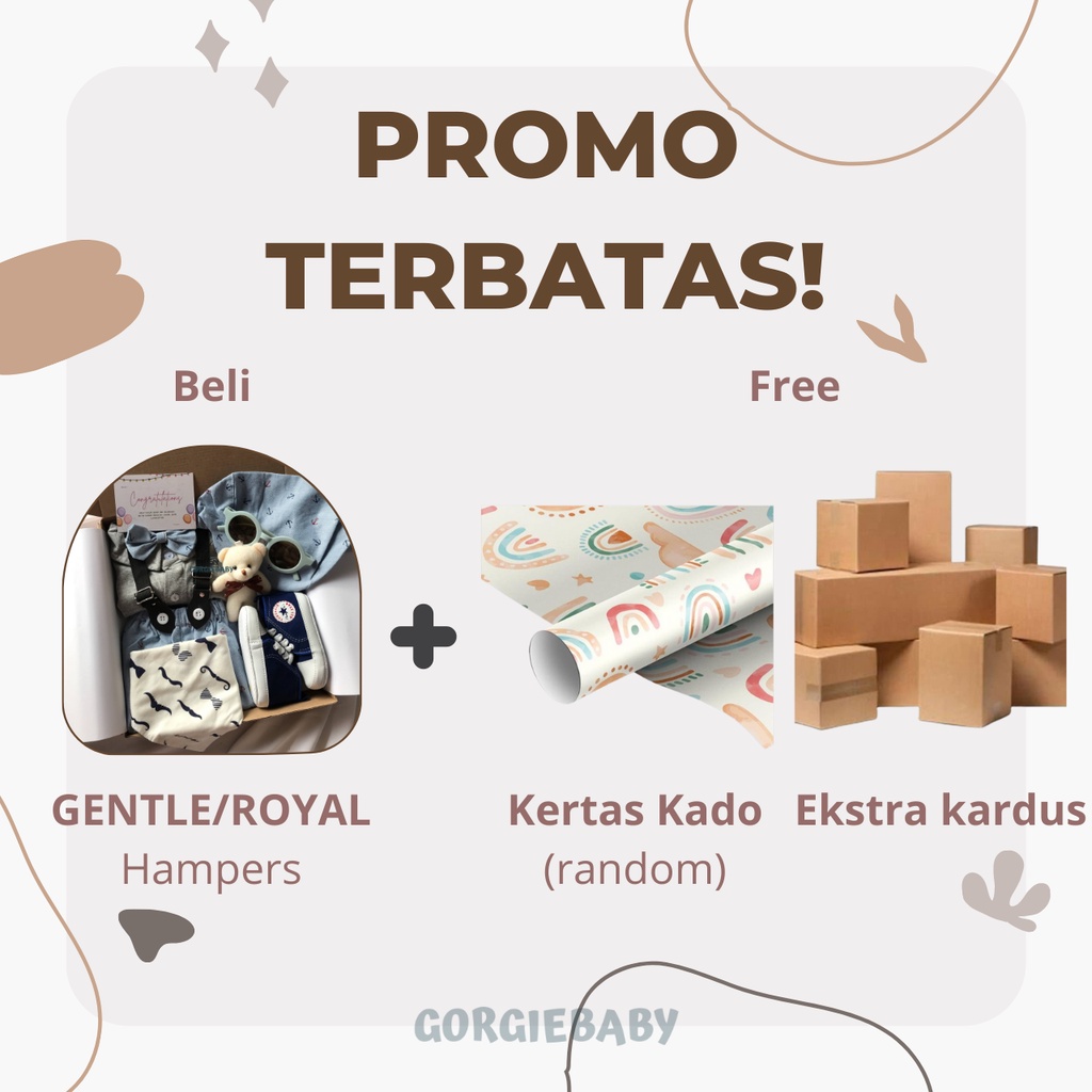 Hampers Newborn Set PREMIUM BOY - Baby Hampers Premium Kado New Born Kado Bayi Paket Hampers Bayi GORGIEBABY