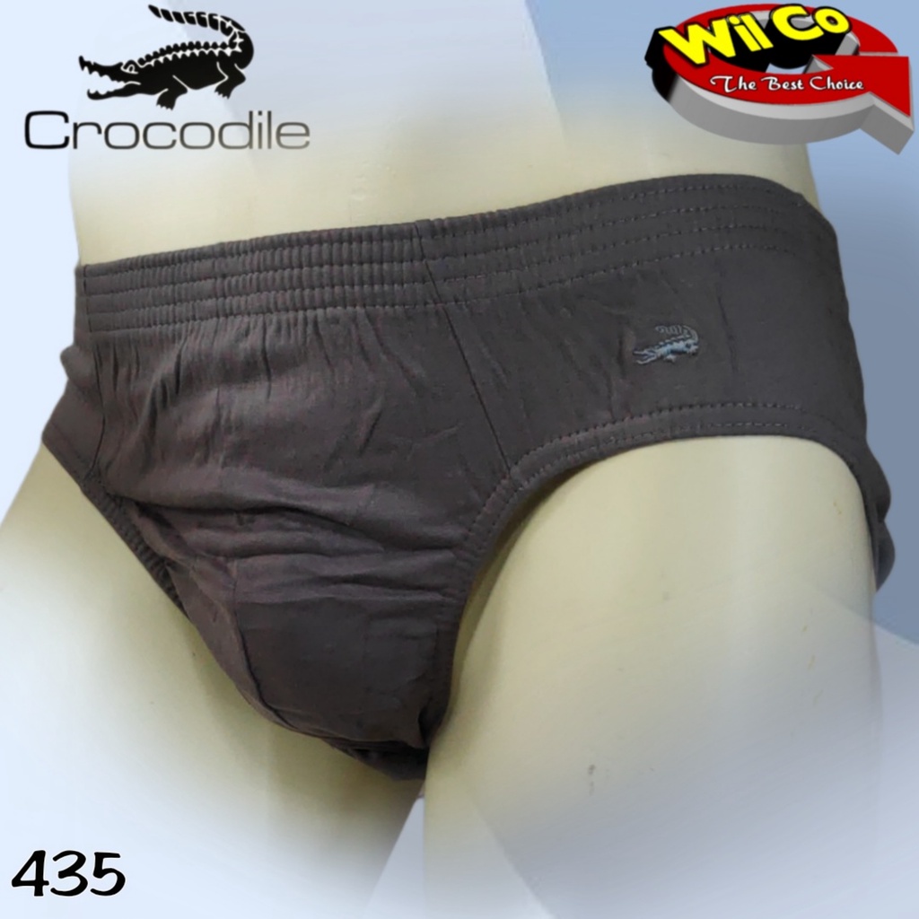 K435 - [Harga Per 1 Potong] JUMBO CELANA DALAM PRIA BRIEFT [SEGITIGA] CROCODILE SIZE S - XXXL