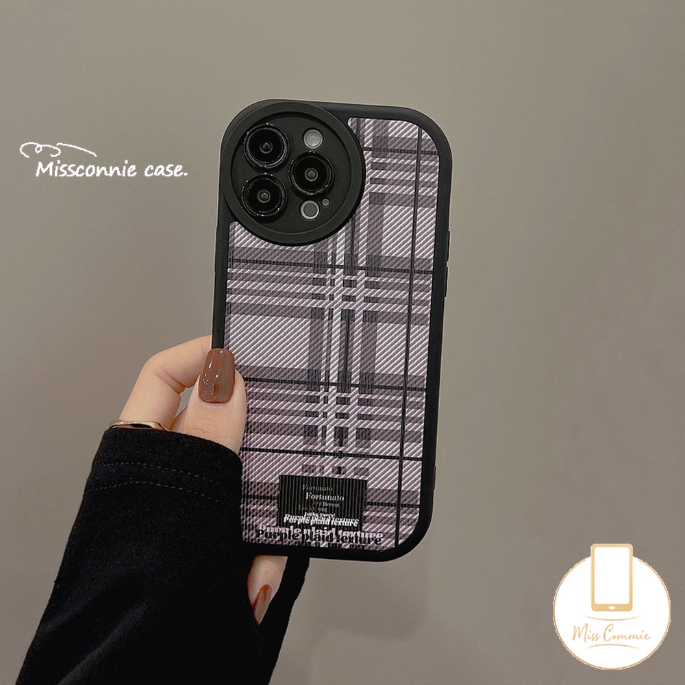 Casing Untuk Realme C35 C21Y C30 C55 C53 C25Y 10Pro C17 C20 C31 C20A C12 C25S5 9i 6 8i 8Pro 5 6i 6s 8 5i 7i C15 C11 C21 GT C17 C2 C3 Mewah Simple Lucky Kotak-Kotak Lensa Bulat Sarung Soft Cover