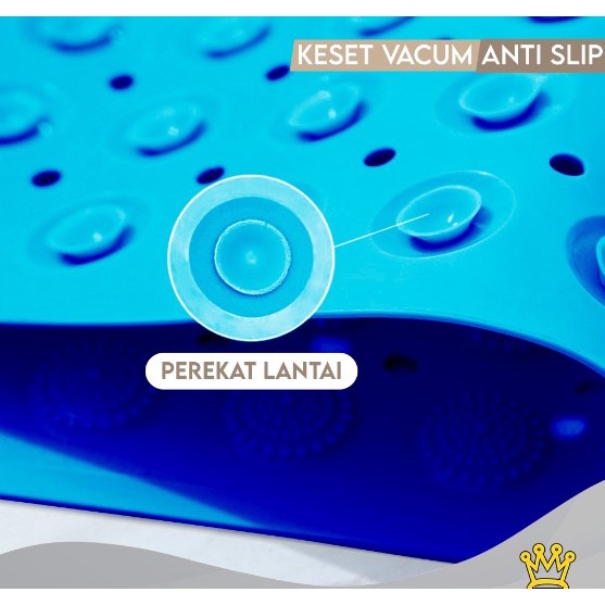 Bath Mat Keset Vacum Kamar Mandi Anti Slip Bahan PVC Uk 35 x 65cm