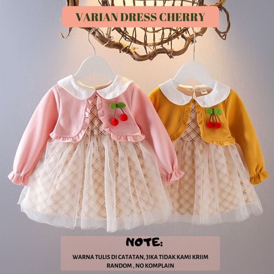 Baju Anak Perempuan Motif Cherry Motif Star Setelan Fashion Wanita Pakaian Anak Perempuan