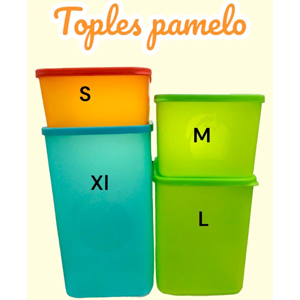 Toples Lemony Pamelo 650ml / 1000ml/ 1800ml/ 2500 ml Toples Plastik Polos - Sealware Plastik Serbaguna all varian