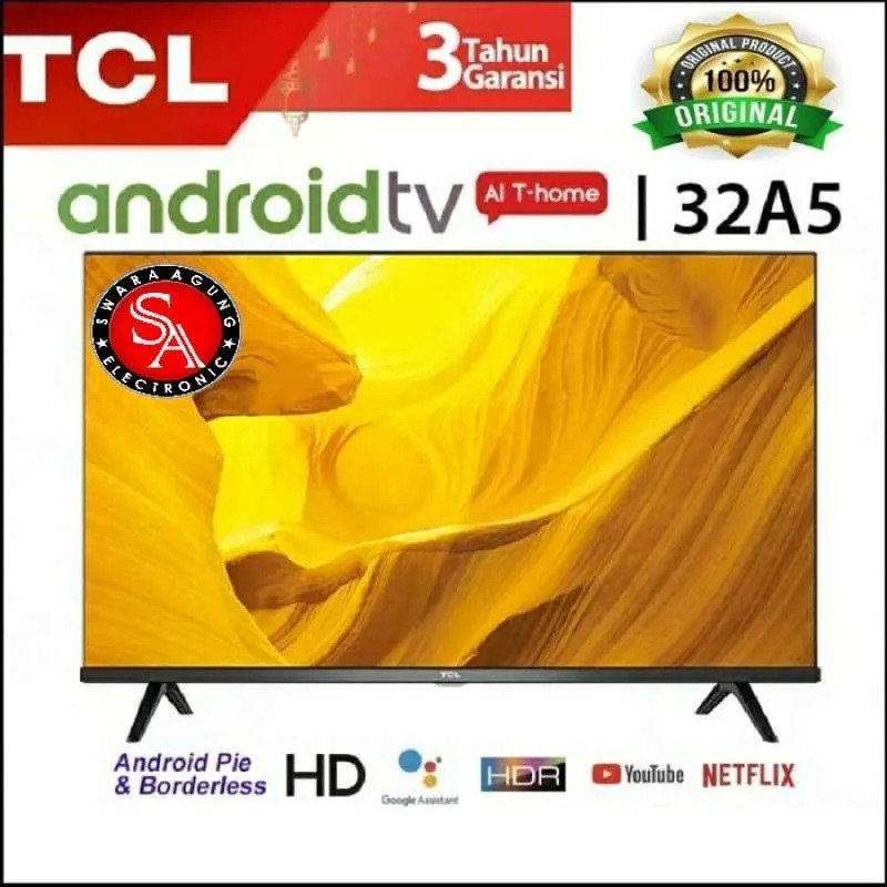 Led Digital Android TV 32 Inch TCL Type: 32A5+ (Khusus Daerah Medan)