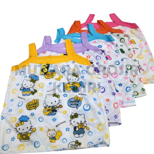 GROSIR 12 PCS SINGLET KAOS DALAM ANAK PEREMPUAN HELLO KITTY