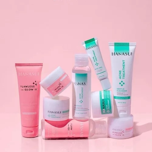 HANASUI Flawless Glow 10 Series &amp; Acne Treatment Series / Set Perawatan Wajah