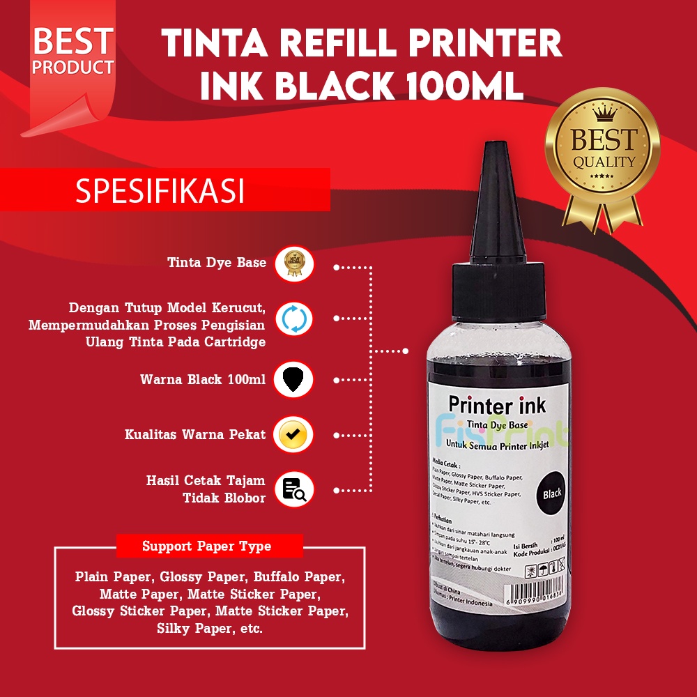 Tinta refill isi ulang Printer Canon Cartridge 745 745s 746 746s small