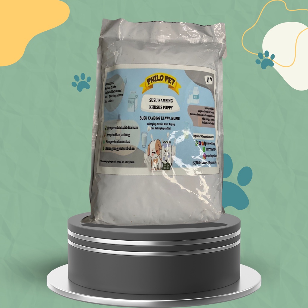 200gr - 1kg - SUSU ANJING / SUSU PUPPY / SUSU ANJING DEWASA / SUSU ANAK ANJING / BEBAS LAKTOSA / SUSU PENGGEMUK ANJING DEWASA