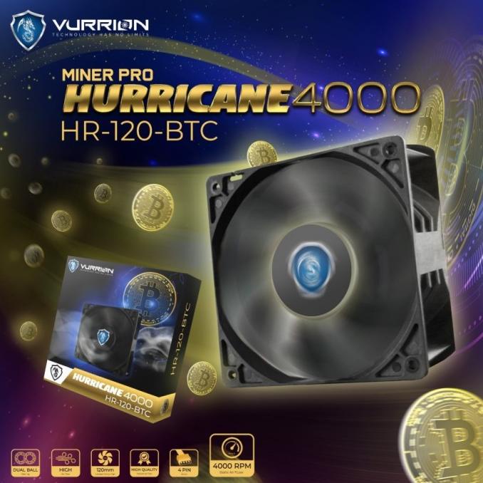 FAN / FAN MINING / FAN COOLER - VURRION HURRICANE 4000 hqu01