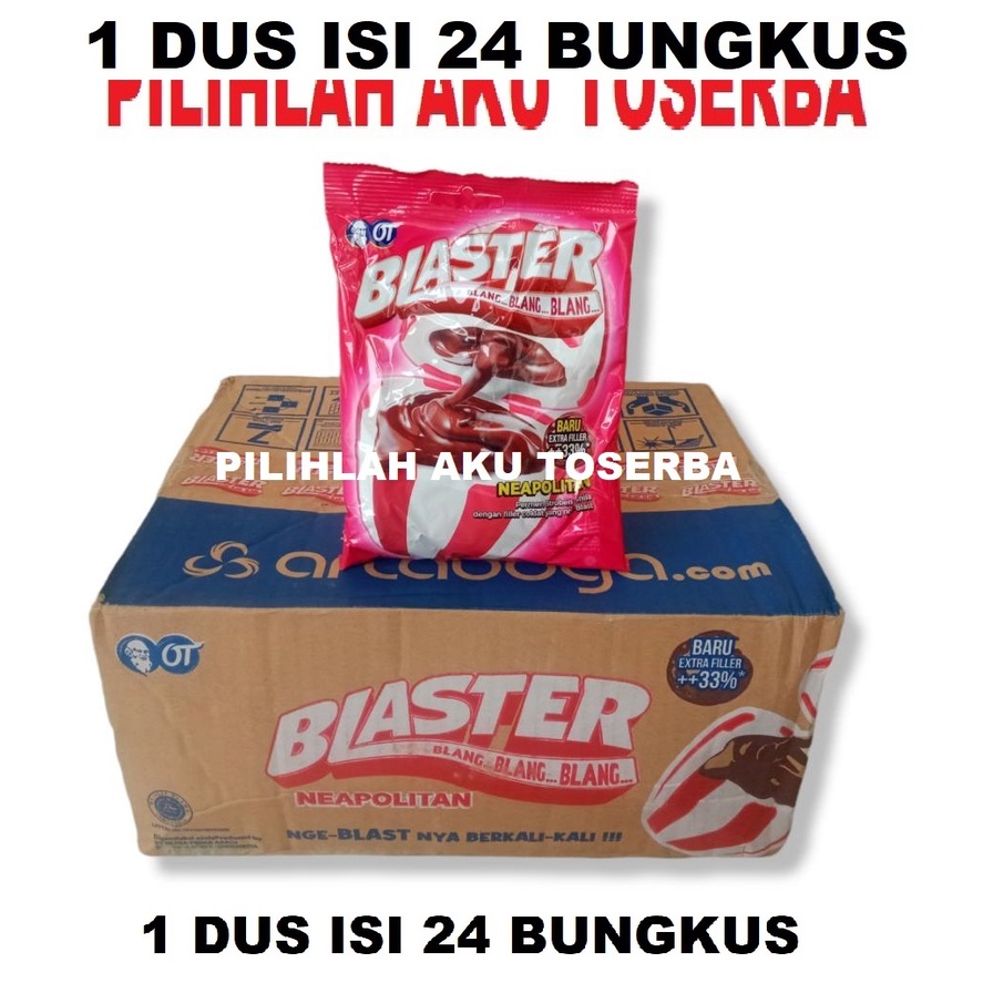 Permen Blaster NEAPOLITAN - ( HARGA 1 DUS ISI 24 bungkus )