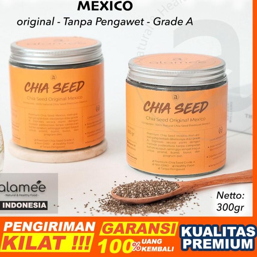 

❂ CHIASEED CHIA SEED ORGANIC BIJI CIA SEEDS ORGANIK 300 GR ORIGINAL PREMIUM MEXICO IBU MENYUSUI ✪