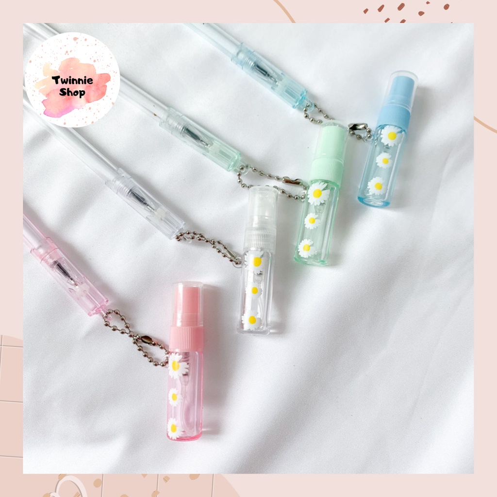 PULPEN GEL BOTOL PARFUM GANTUNG PEN HANDSANITIZIER LUCU BOLPEN BOTOL SEMPROT/SPRAY MINI