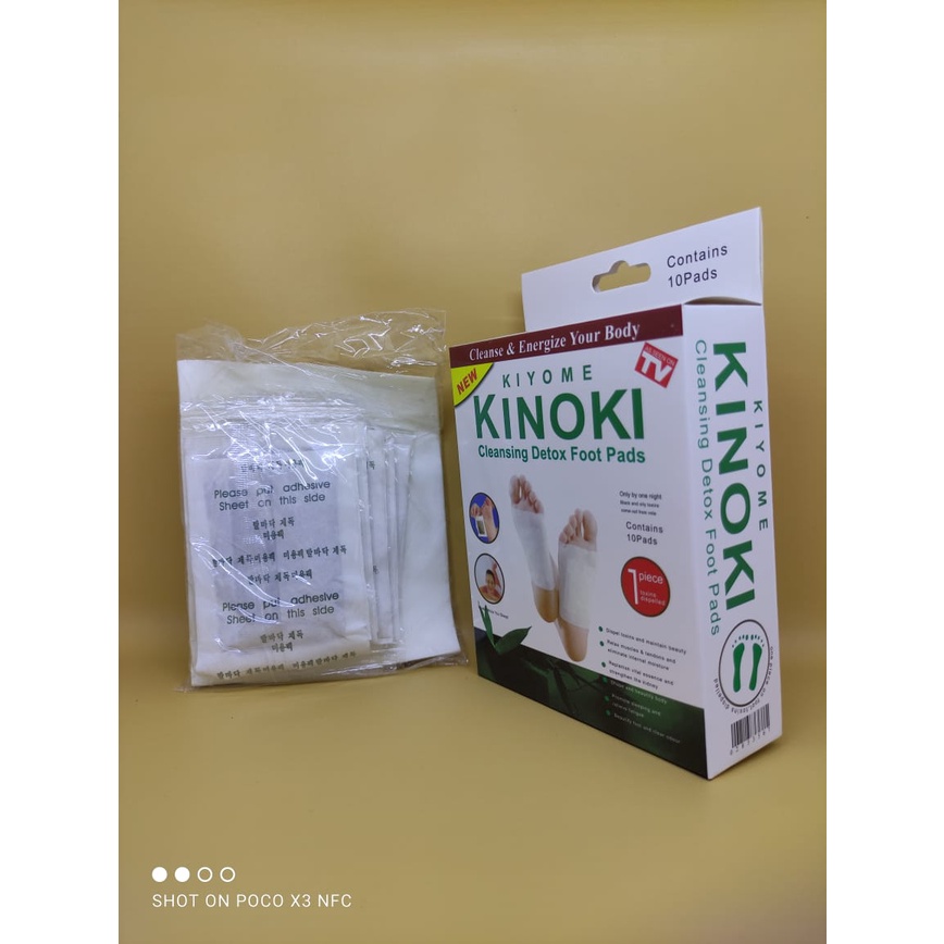 Kinoki White Detox Kaki Paket 10box Isi 100pcs Koyo Kaki Original Membuang Racun Dalam Tubuh