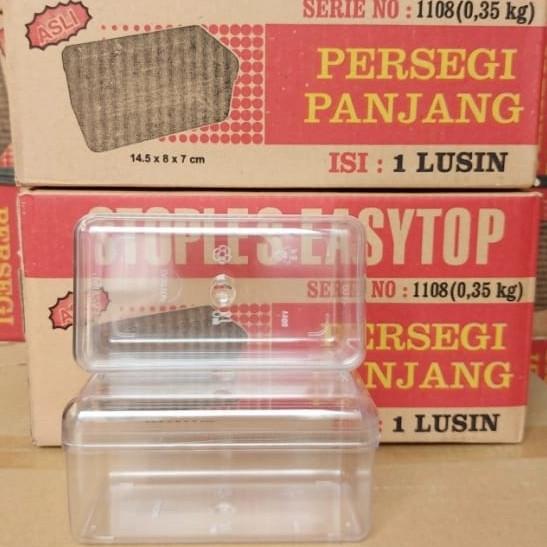 toples kue kering plastik easytop 1108 / persegi panjang - 350 gr |gat