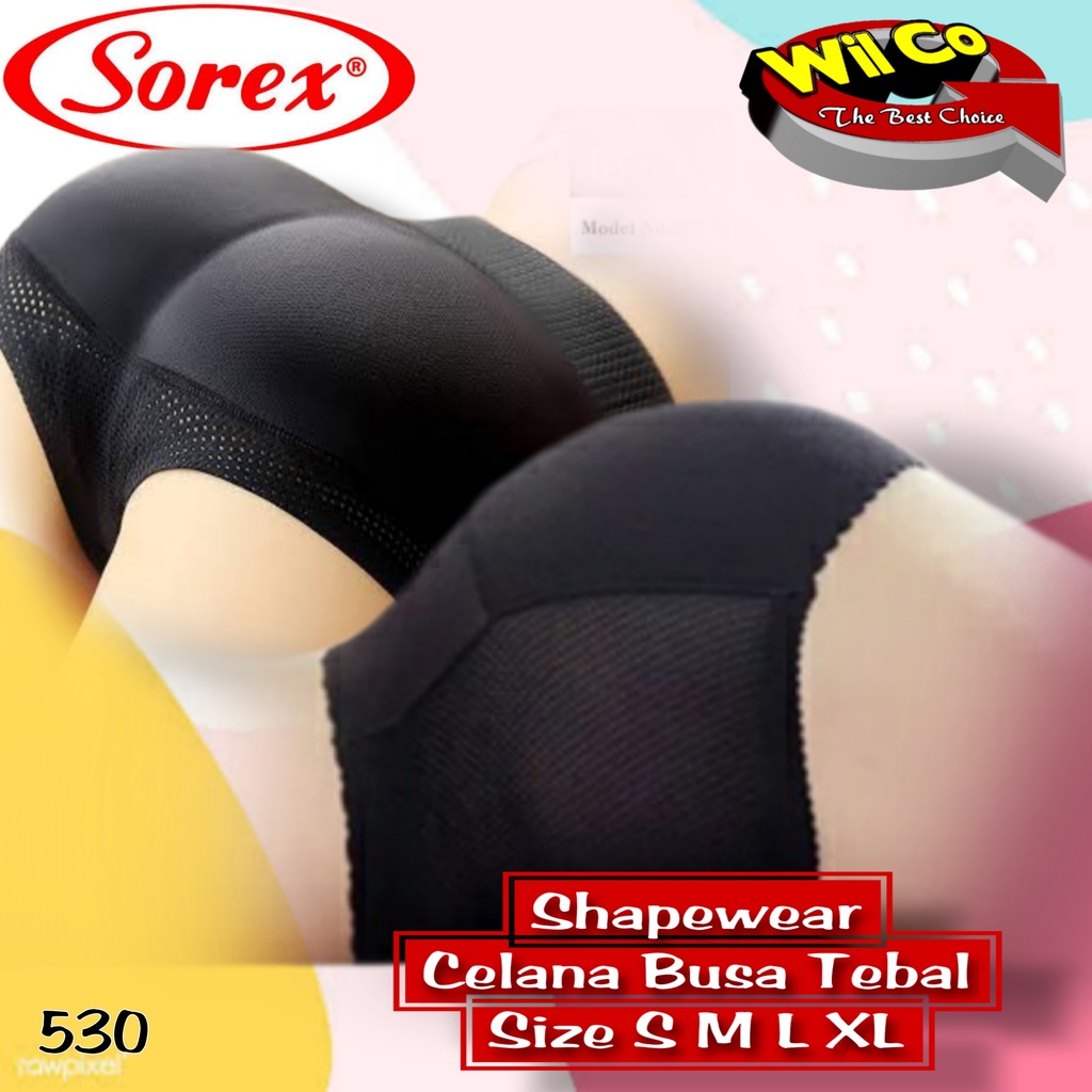 K530 - (Harga Per 1Pcs) CELANA BUSA WANITA SHAPEWARE PEMBENTUK BOKONG SEXY SOREX SIZE S - XL