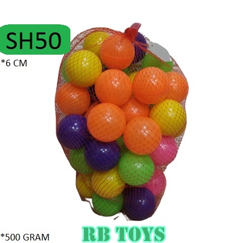 MAINAN MANDI BOLA JARING ISI 50 PCS SH50