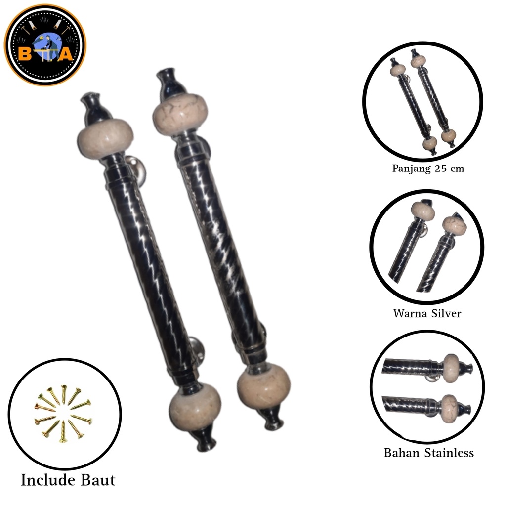 PULL HANDLE PINTU LMH TOMAT CREAM // TARIKAN PINTU // PEGANGAN PINTU // GAGANG PINTU