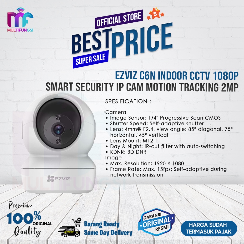 Ezviz C6N Indoor CCTV 1080P Smart Security IP Cam Motion Tracking 2MP