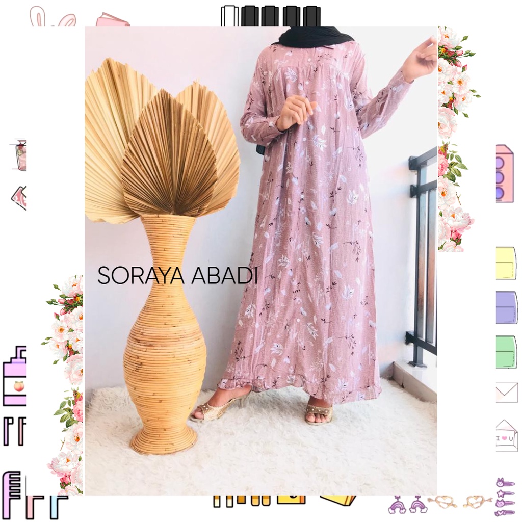 ZULIA MAXI DRESS | GAMIS WANITA TERBARU | BAHAN RAYON | BISA COD I SORAYA ABADI