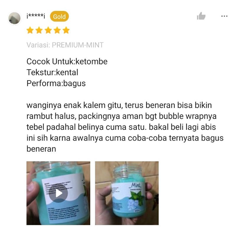 HAIR MASK CREAMBATH | MASKER RAMBUT BPOM 200 ML