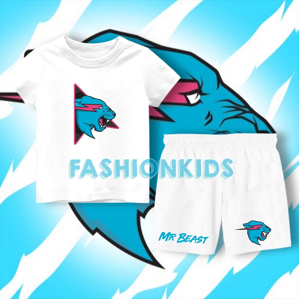 Setelan Anak Mr Beast / Kaos celana anak mr beast