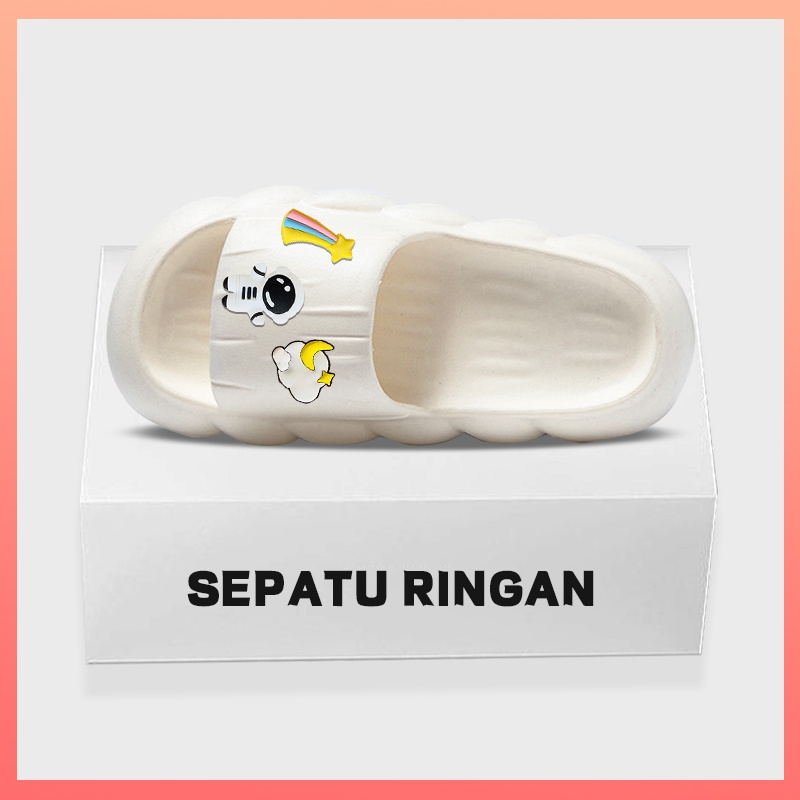 Sandal jelly wanita awan import terbaru 2023 Sandal selop karet wanita korean style Sandal slop wanita rumah anti slip untuk kamar tidur