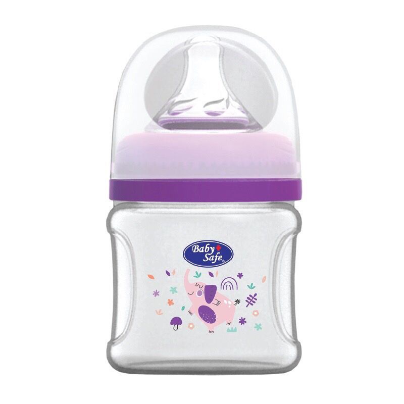 BABY SAFE bottle botol susu wide neck WN07 120ml WN08 250ml - Botol Susu Bayi / Leher Dot Lebar