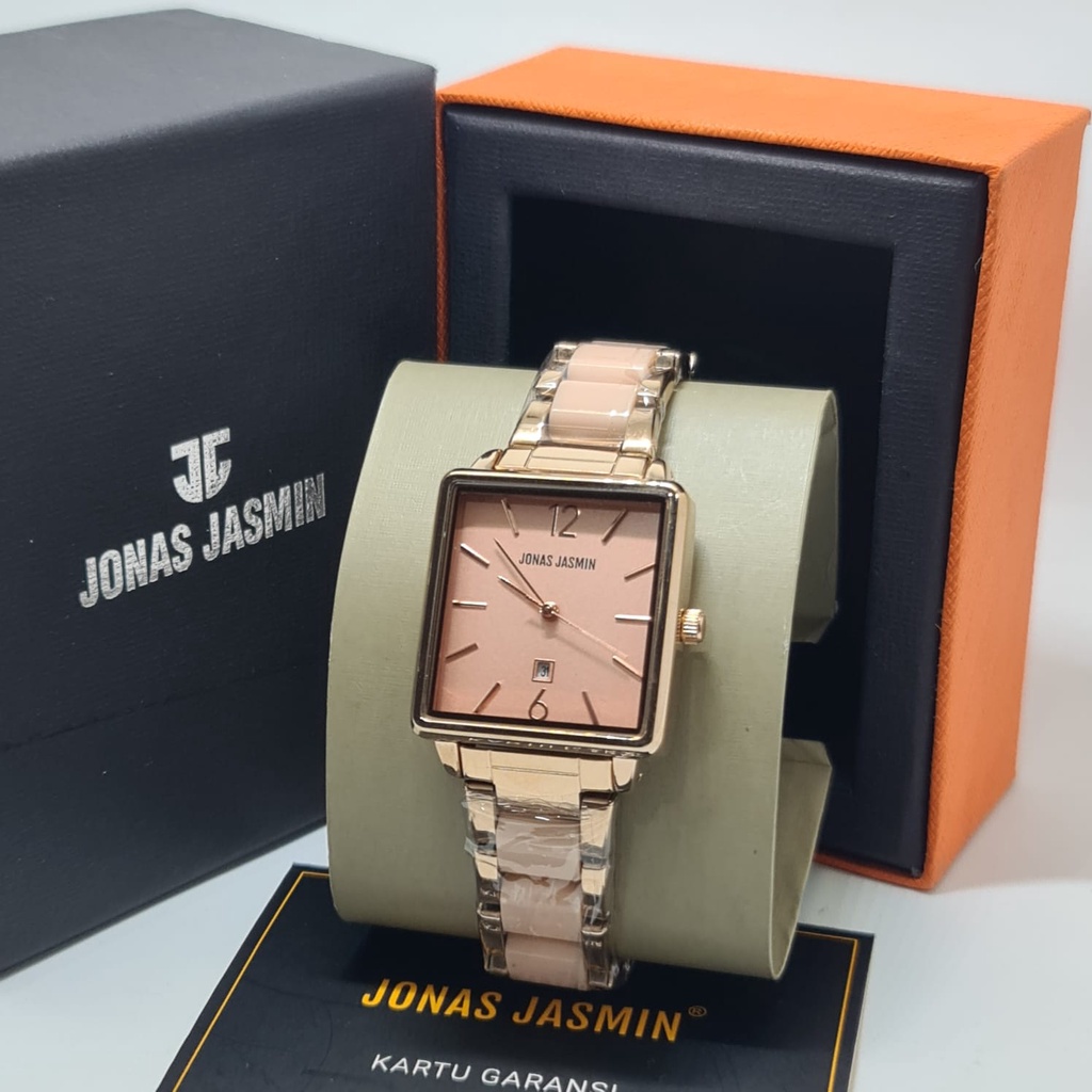 Jam Tangan Fashion Wanita Analog Jonas Jasmin JJ 2243 Rantai Original Tahan Air