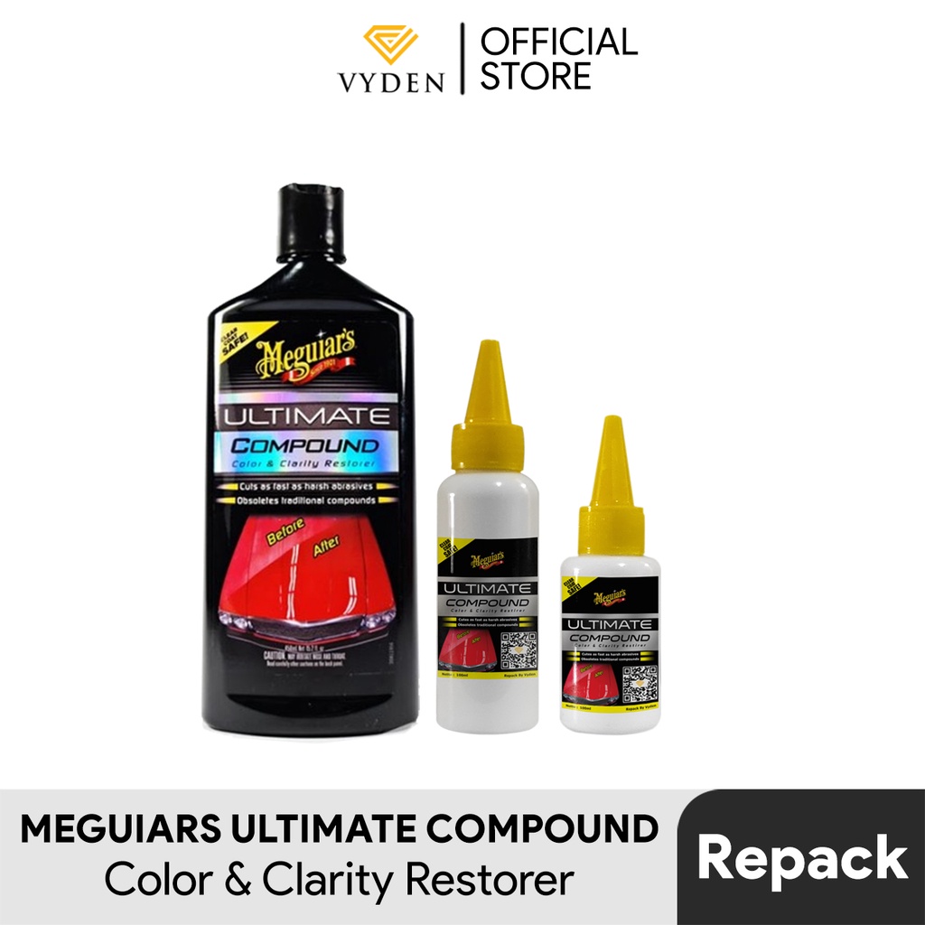 MURAH MEGUIARS Ultimate Compound 50ml ECER Kompon Kasar Hapus Baret Dalam Kerak Air