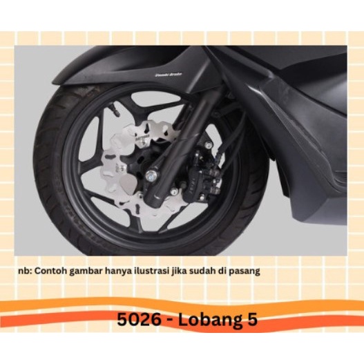 PIRINGAN CAKRAM DISKBRAKE DEPAN VARIO 150 LED K59 2018 2022 DAYTONA 5026