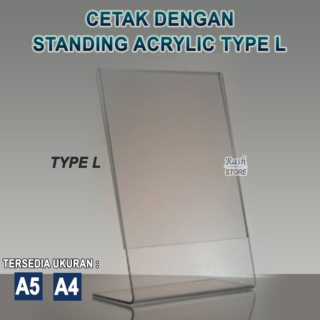 

Cetak/Print Qr E-Wallet (Dompet Digital) Dengan Standing Acrylic Type L